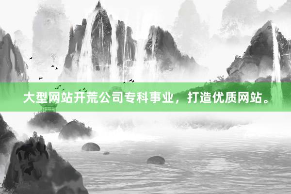 大型网站开荒公司专科事业，打造优质网站。